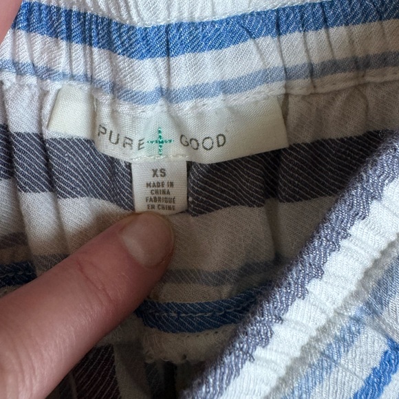 Anthropologie Pinstripped Linen Pants size XS - Picture 3 of 4